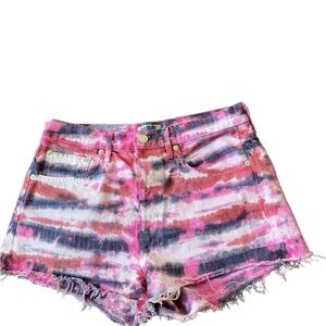 Agolde Tie Dye Parker shorts